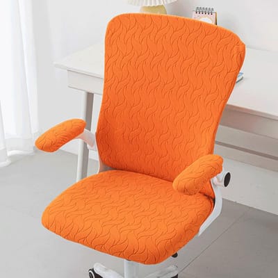 1 ensemble Housse de Chaise de Bureau Extensible Housse de Chaise de Jeu à Dossier Large Housse de Siège d'Ordinateur Housse de Fauteuil Housse de Bar Internet Maison Funda Silla 4pcs-1set