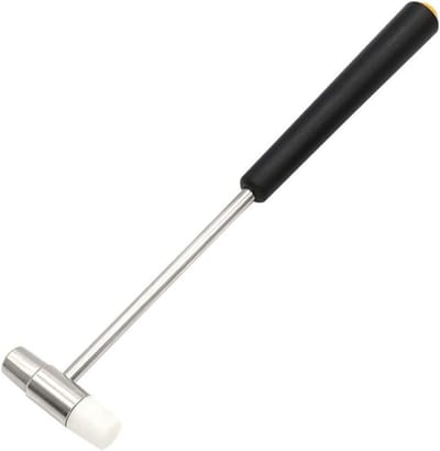 Dailygoods- Rubberen Hamer Klein Formaat - Dubbelkoppig Ontwerp - Metaal/Rubber - Reparatie Horloge - Lichtgewicht - Gemakkelijk Mee Te Nemen