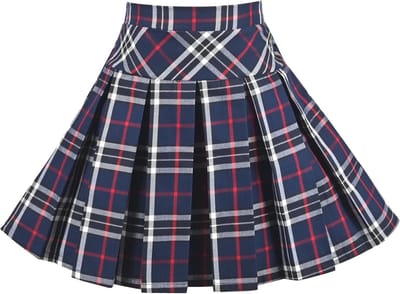 Rok Back School Uniform Rood Tartan Rok 4-14 jaar