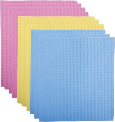 Set van 10 Ultra Absorberende Keukendoeken, Herbruikbaar en Eco-vriendelijk Afwasdoek