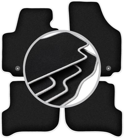 CARLUX-SILVER automatten voor: Seat Altea minivan (2004-08.2008)