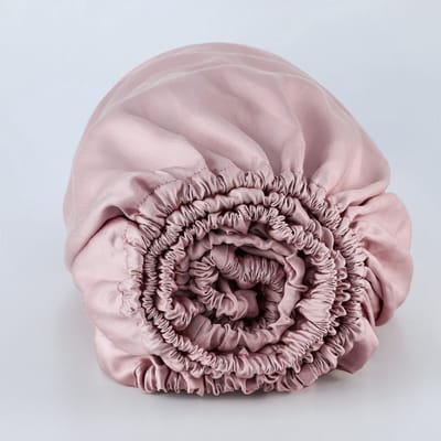 KOALA HUG Hoeslaken 100% Tencel lyocell satijn, pink blush 90x200x30 – Temperatuurregulerend | Ventilerend & Absorberend | Anti-allergie & Hypoallergeen | Frisruikend | Zacht voor huid & haar | 100% Plantaardig | Plasticvrij