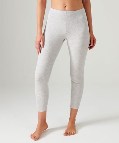 Damart - Lang ondergoed Thermolactyl, fleece ribboorden - Dames - Grijs - 34-36