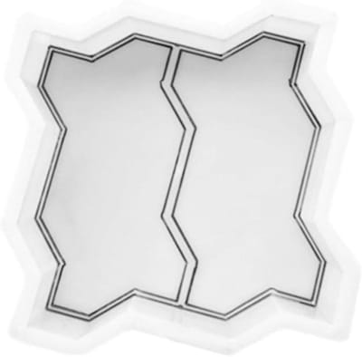 Betonmal voor Tuinpad - Stoeptegel Mal - Pad Aanleggen - Herbruikbaar PP Materiaal - 22x13.5x8cm - Zwart