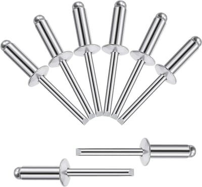 Aluminium Blindklinknagels - Popnagels - Bevestigen Materialen - Corrosiebestendig - 6.4 x 20 mm - Zilver
