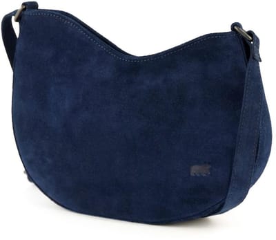 Bear Design Tamara Suede Leren Schoudertas - Blauw