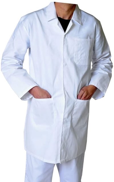 Unisex Polykatoenen Laboratoriumjas voor Technici en Studenten - Diverse Maten Beschikbaar