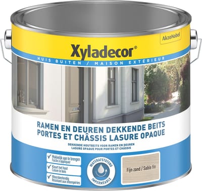 Xyladecor - Ramen & Deuren Dekkende Beits - Fijn Zand - 2,5 L