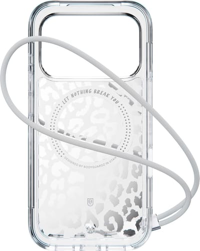 BodyGuardz Accent Hoesje iPhone 17 Pro – Anti-zweet Eigenschappen – Bescherming tegen Vallen van 5m – Gemaakt van Gerecyclede Materialen - Transparant
