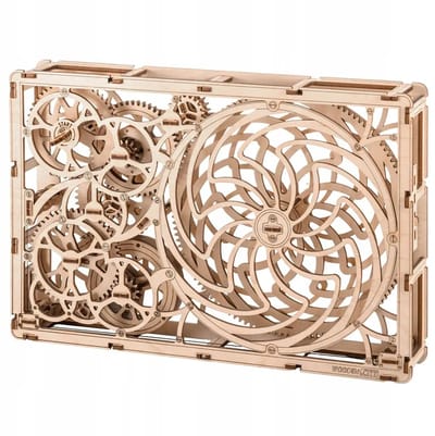 Houten 3D-puzzel: Kinematisch Houtsnijwerk-model