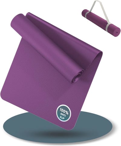 Yoga Mat Extra Antislip 180x60 cm - Draagriem Inclusief - Ideaal voor Workout en Meditatie