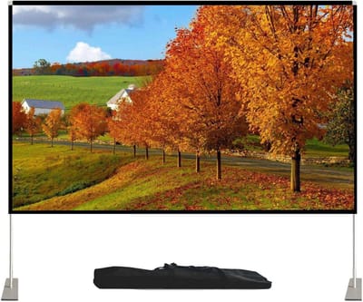 Projectiescherm - Draagbaar Filmscherm - Home Cinema - Kreukvrij HD Materiaal - 120 Inch - Wit