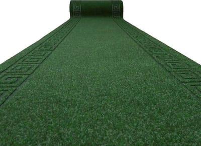 Tapijtloper Antislip - Hal loper Keukenmat - Voorkomen Uitglijden - Op Maat Te Snijden - 67 cm breed - Groen