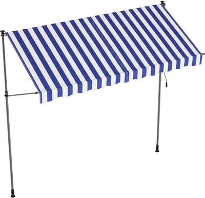 SONGMICS - Zonnescherm - Balkon Zonnescherm met Handmatige Bediening - Hoogte Verstelbaar - Voor Terras en Tuin