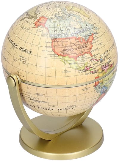 Dailygoods- Wereldbol Educatief - Mini Wereldbol - Decoratie - Kleur - Duurzaam - Interactief - Perfect voor kinderen - Aarde