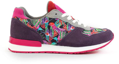 Inkkas Joya Jogger – retro sneaker met kolibrieprint en Andes-inspiratie, suede, maat 37