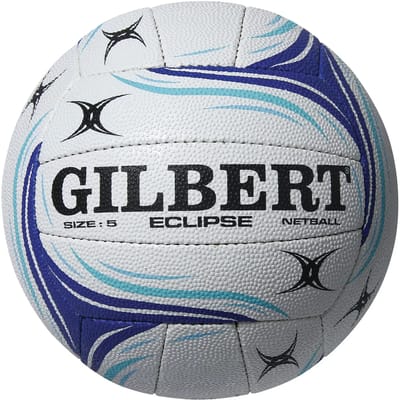 Gilbert Netball Eclipse Match Ball - Size 4 - Wit / Blauw