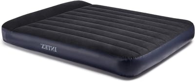 Luchtbed met Pomp - Opblaasbaar Matras - Logeren van Gasten - Geïntegreerde Elektrische Pomp - Queen Size - Zwart