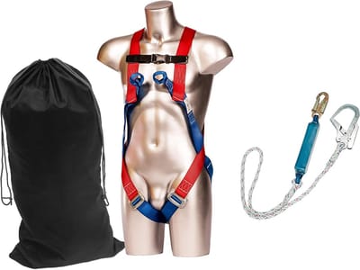 Valbeschermingsset - Veiligheidsoplossing voor de industrie - Inclusief nylon tas met trekkoord