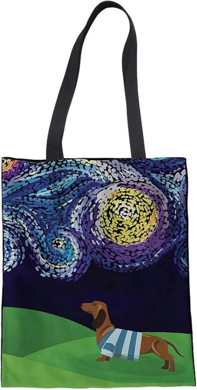 Stevige Canvas Shopper Tas voor Dames - Herbruikbare Tote voor Boodschappen en School
