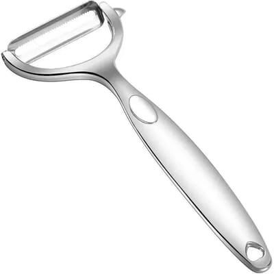 Groenteschiller Aardappel-wortelschillers RVS-schiller met ergonomische antisliphandgreep en scherp mes Keukengereedschap white