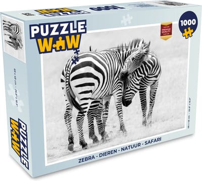 Puzzel Zebra - Dieren - Natuur - Safari - Legpuzzel - Puzzel 1000 stukjes volwassenen