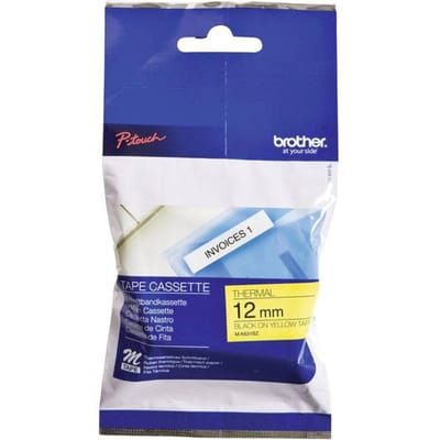 Brother M-K631 Tape Zwart op geel (12 mm)