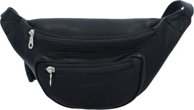 HAROLD'S Leren Gordeltas Schoudertas Country Hipbag Black Zwart