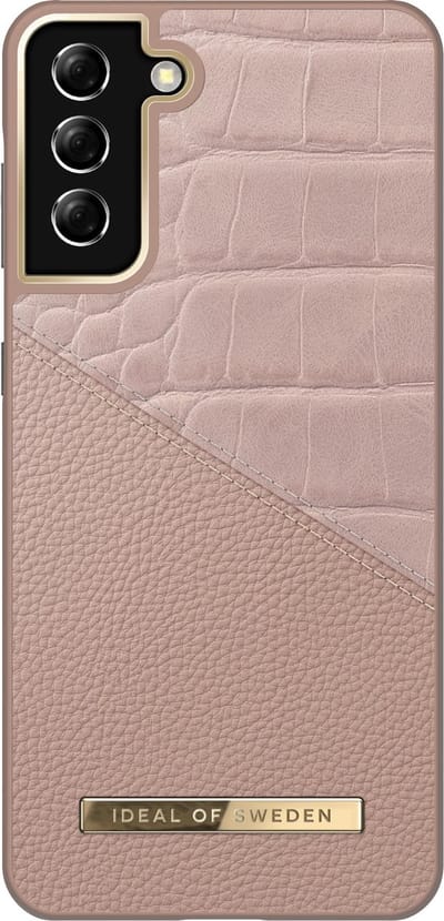 ideal of sweden fashion case atelier geschikt voor samsung galaxy s21+ rose smoke croco