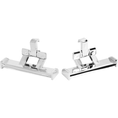 2 Pièces Décorations de Queue de Chaussure Accessoires de Chaussure à Trous pour Réunions Vie Quotidienne Travail École Vacances argenté