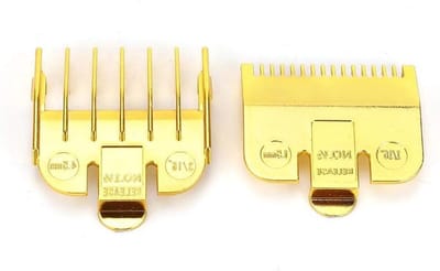 Haartrimmer Limietkam - Geleider Kam - Kapsel Positionering - Vintage Oliekop - Volledige Set - Goud