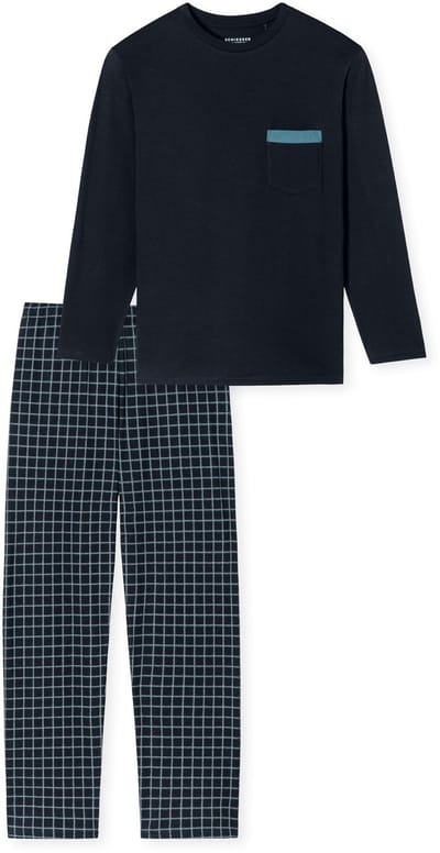 Schiesser – Comfort Nightwear - Pyjama – 180262 – Night Blue – Maat M