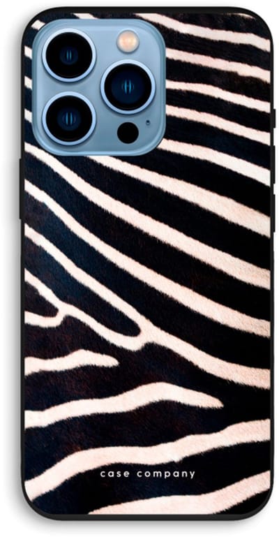 Case Company® - Hoesje geschikt voor iPhone 13 Pro hoesje - Zebra - Biologisch Afbreekbaar Telefoonhoesje - Bescherming alle Kanten en Schermrand