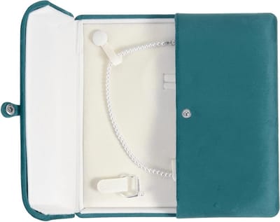 Fluwelen Sieradendoos Set voor Kleine Reizen - Luxe Opbergtas voor Ringen, Oorbellen en Kettingen - Perfect Cadeau voor Bruiloft, Verjaardag en Valentijnsdag (blauw)