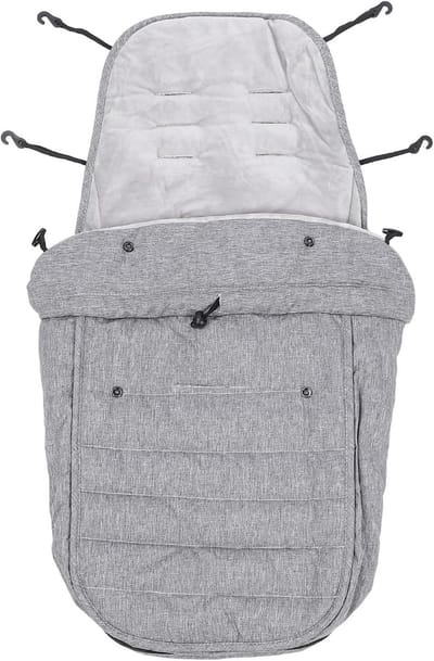 Kinderwagen Voetenzak - Baby Winterhoes - Baby Warm Houden - Universele Pasvorm - 40 x 85 cm - Grijs