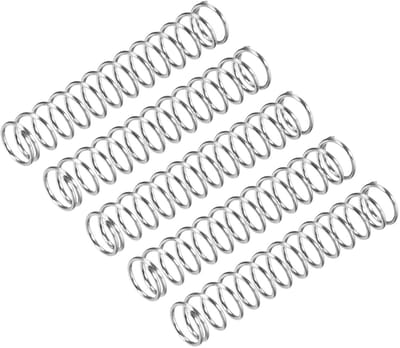 5 stuks drukveren 304 RVS 5mm Buitendiameter 0.5mm Draaddikte 30mm Lengte