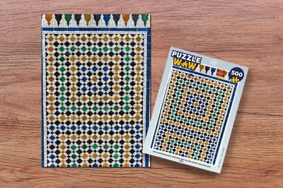 Puzzel Een Marrokkaanse mozaïek wat op een soort van doolhof lijkt - Legpuzzel - Puzzel 500 stukjes