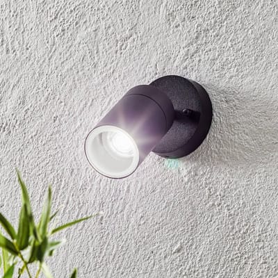 Konstsmide Modena - Wandspot zwenkbaar 15cm - 230V - GU10 - matzwart
