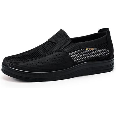 Schoenen voor Mannen Nieuwe Zomer Casual Stof Schoenen Zachte Zool en Niet Moe, Eén Voet, Eén Voet, Papa's Schoenen Ademende Mannen Schoenen 44
