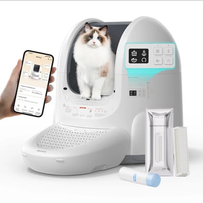 DIMICO - Automatische Kattenbak - Zelfreinigende - Elektrische - Kattenbakken - 65L - Geurbestendig - App-bediening - detectie