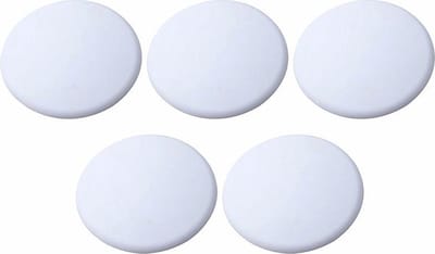 Deurstopper voor binnen - 2 stuks - Uitgerust met een 3M plakker - Diameter 4cm - wit - Deurbeschermer - Siliconen Deurstopper