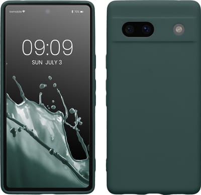 kwmobile telefoonhoesje geschikt voor Google Pixel 7a - Hoesje voor smartphone - Precisie camera uitsnede - In blauwgroen