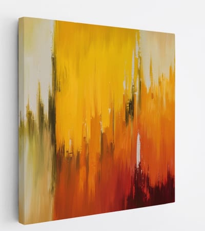 Saammp Canvas Schilderij - Vegen - Abstract - 20x20 - Foto op canvas - Wanddecoratie - Muurdecoratie Woonkamer - Slaapkamer decoratie - Canvas Print