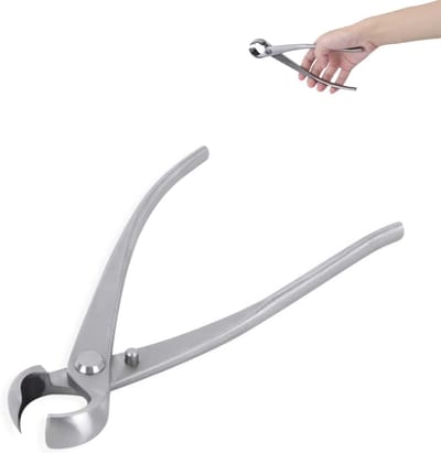 longziming -Bonsai Concave Snoeischaar - Holle Takkenknipper - Precisie Tuinschaar - Ronde Konkave Snijkant - Ergonomische Handgrepen - Roestvrij Staal - Snelle Wondgenezing Voor Bomen - 1 Stuk