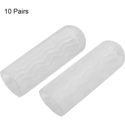 10 Paar Teenbeschermer Sport Pijnverlichting Hamertenen Correctie Spreiders white