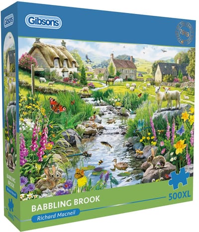 Gibsons legpuzzel Babbling Brook 500XL stukjes karton puzzel.