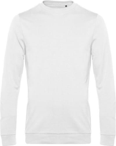 B&C Heren in sweatshirt (Wit)