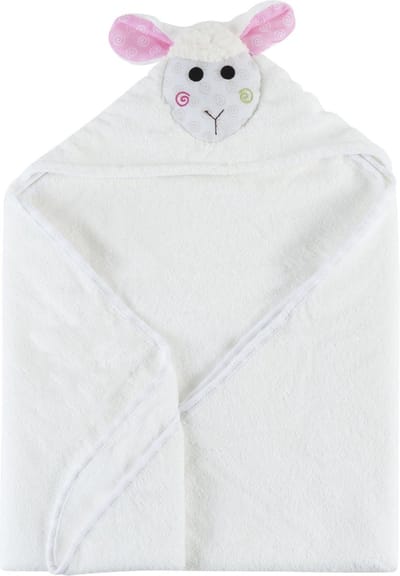 Zoocchini baby badcape - Lola the Lamb wit