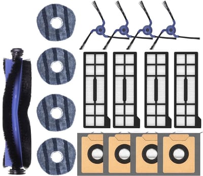 PolkaHome® 17-delige Accessoires Set voor Eufy X10 Pro Omni – Filters, Borstels & Stofzakken – onderdelen