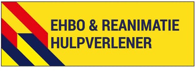 EHBO & reanimatie hulpverlener sticker | 21 x 7 cm